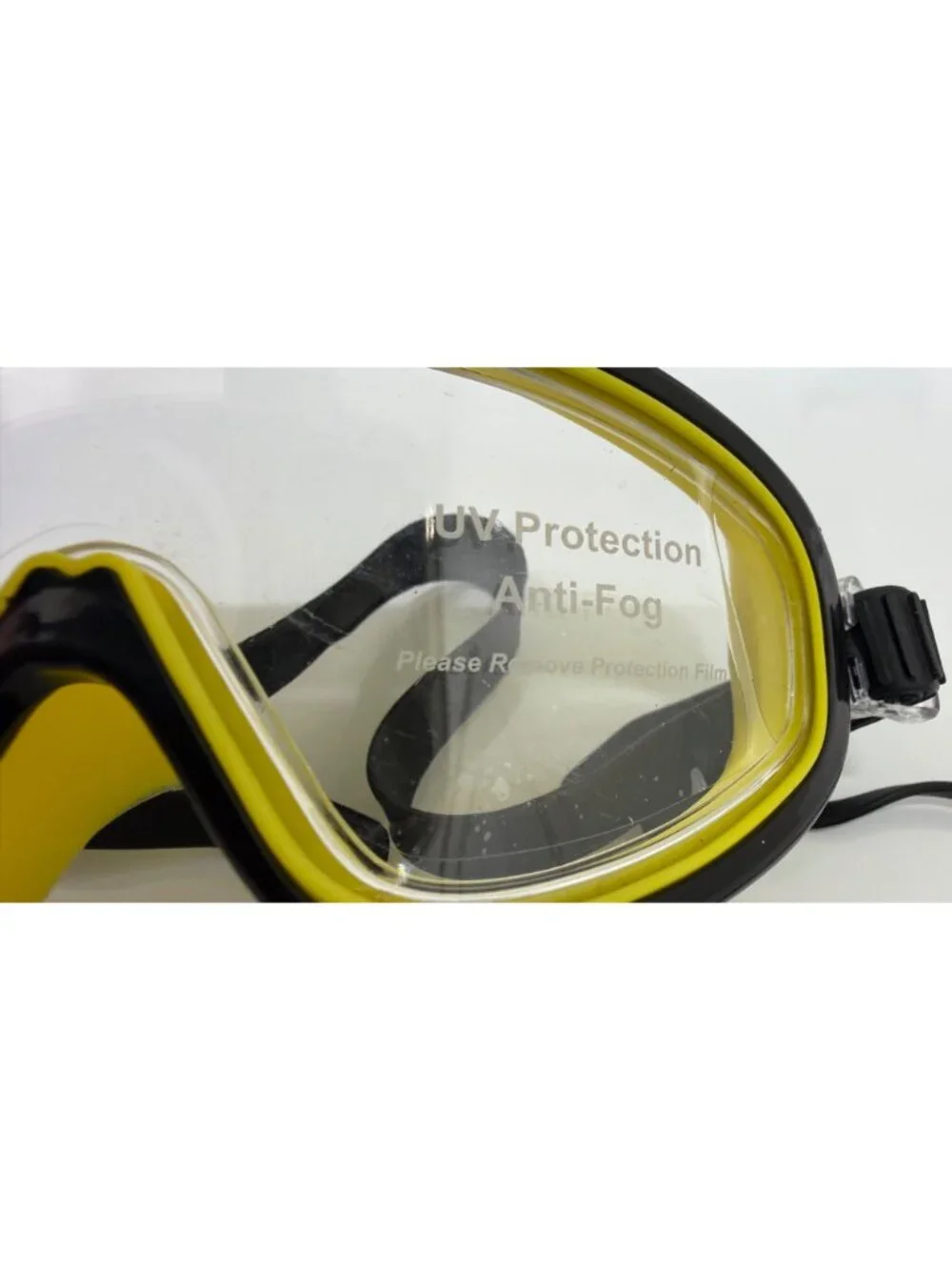 Adult UV Protective Anti‑Fog Safety Goggles – Yellow/Black Frame